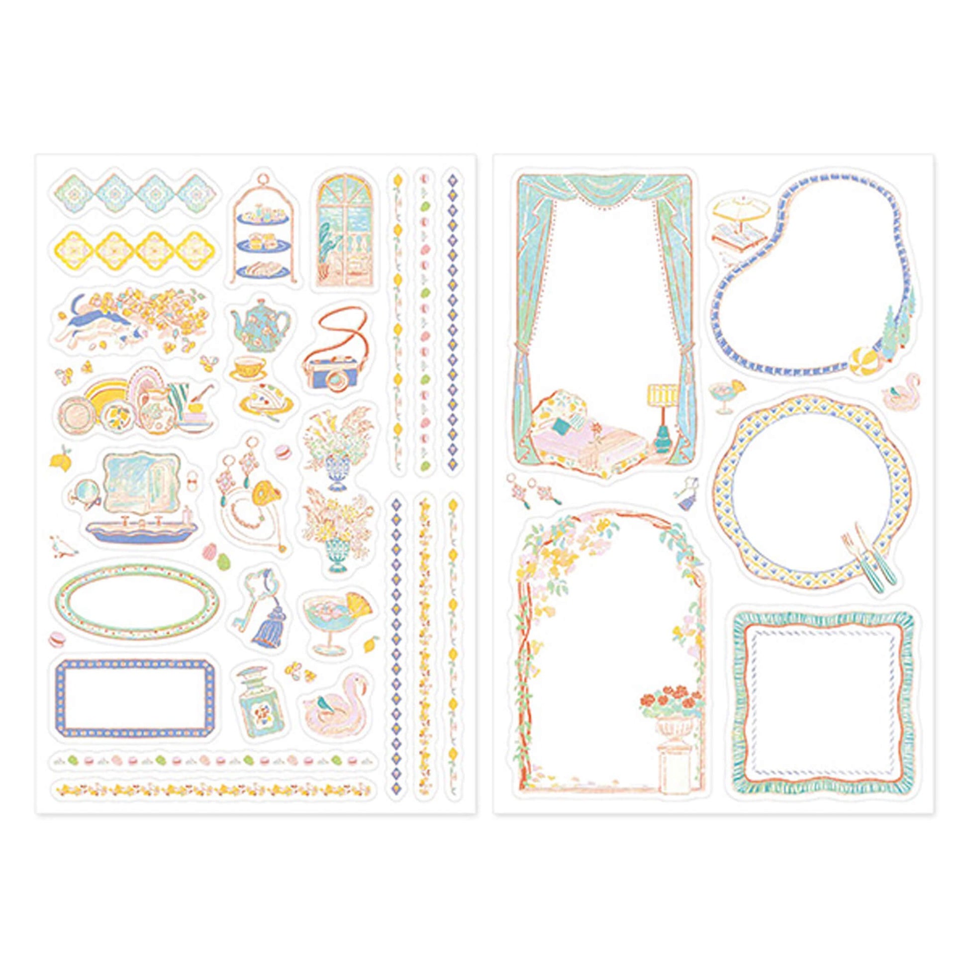 Midori Yuru Log 2 - Sheet Sticker Travel and Hotel - Sticker Sheets