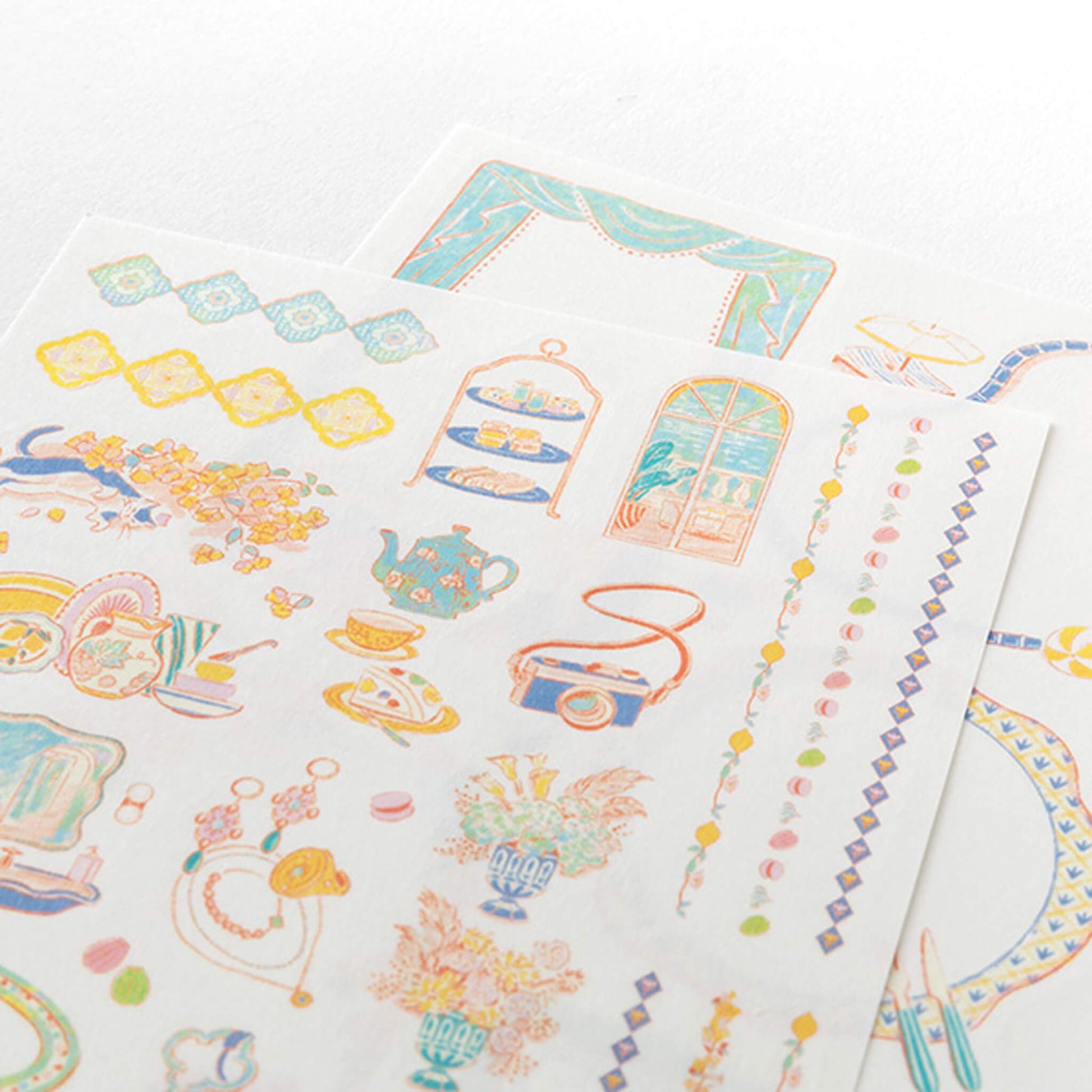 Midori Yuru Log 2 - Sheet Sticker Travel and Hotel - Sticker Sheets
