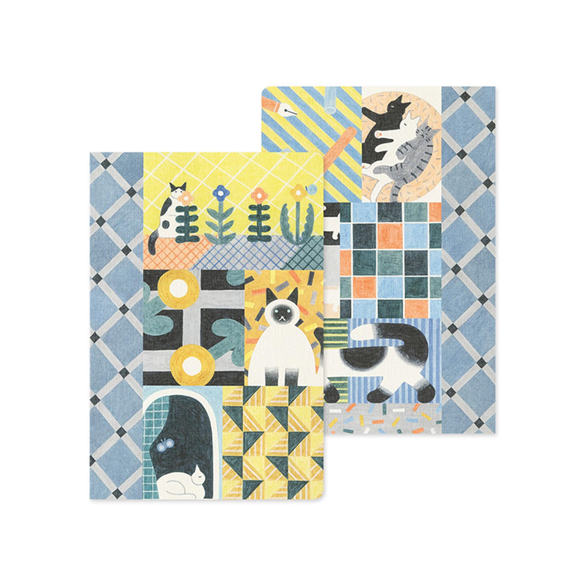 Midori Yuru Log Notebook B6 Cat - Notebooks