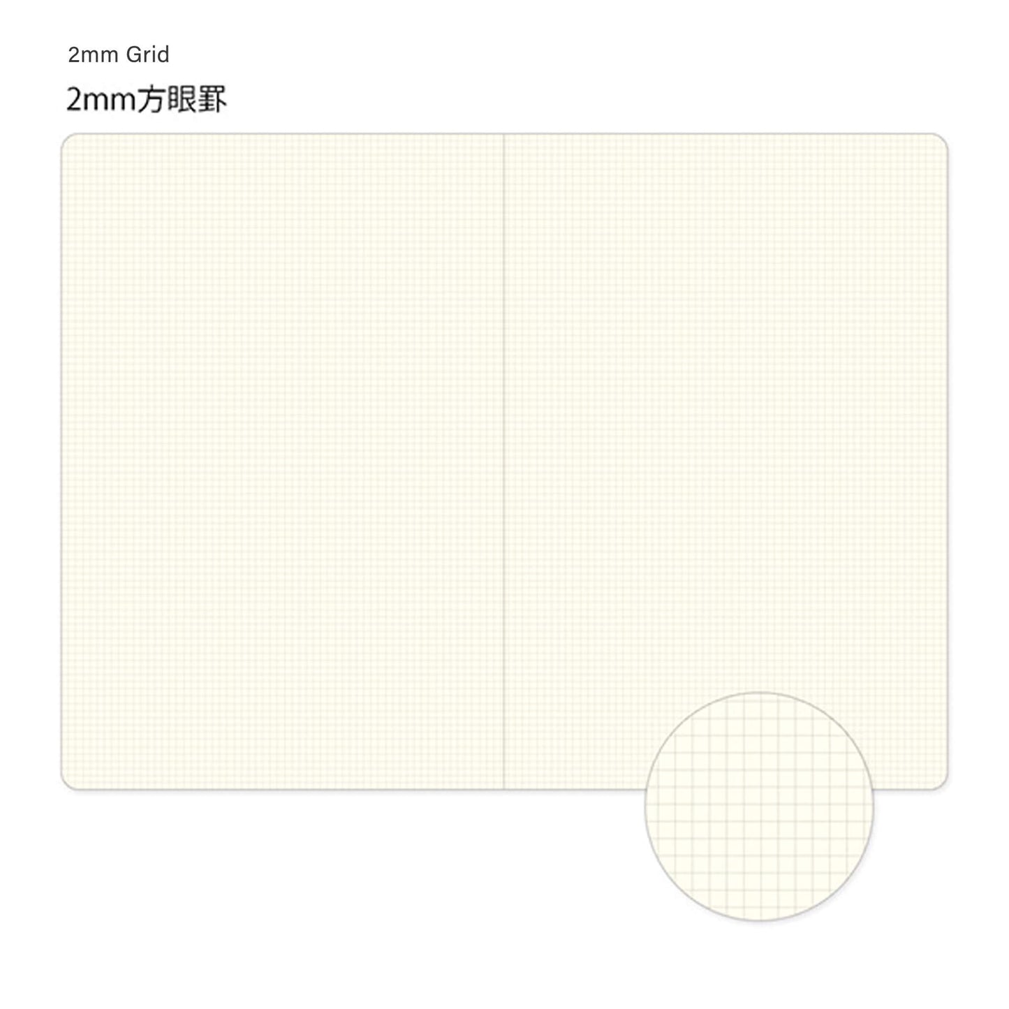 Midori Yuru Log Notebook B6 Grid - Notebooks