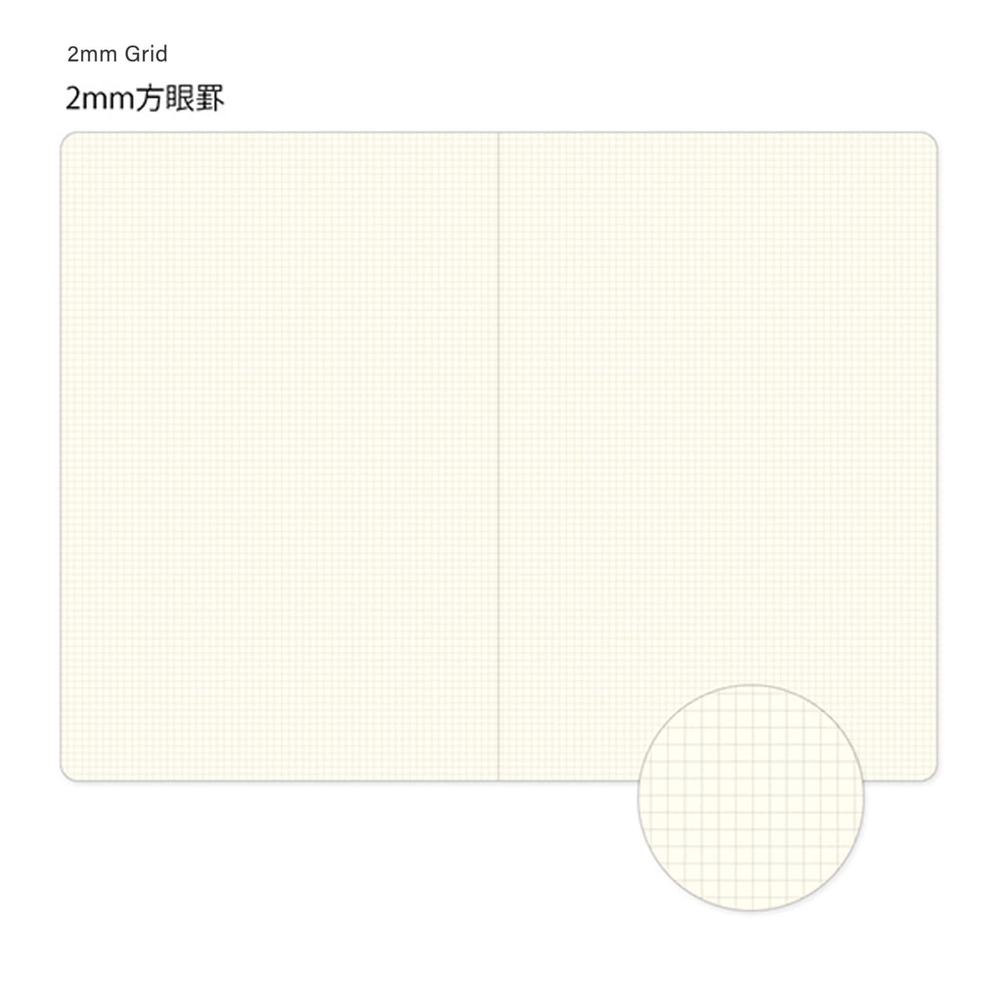 Midori Yuru Log Notebook B6 Grid - Notebooks