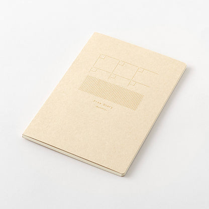 Midori Yuru Log Notebook B6 Monthly Free Diary + Grid - Diaries & Planners