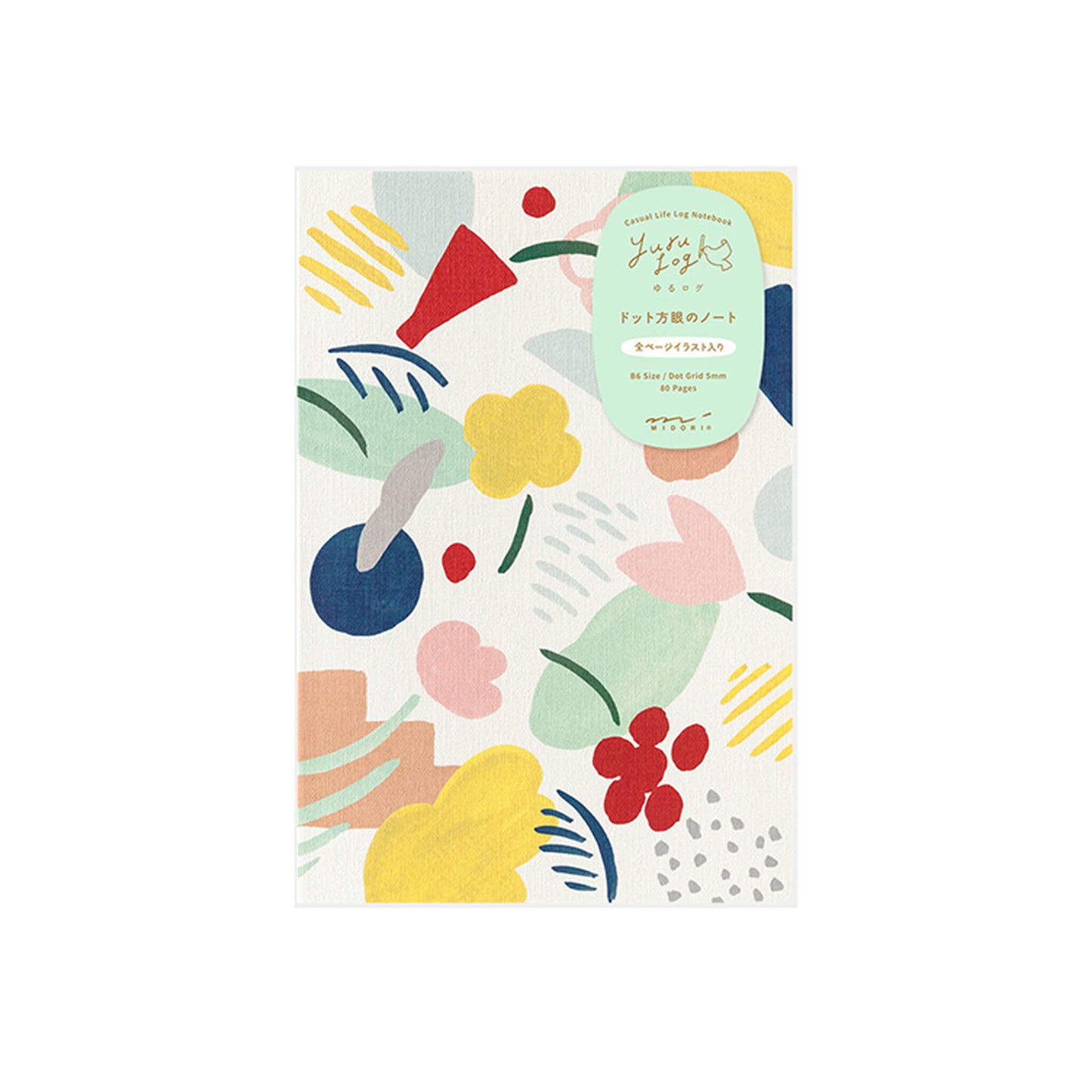 Midori Yuru Log Notebook B6 Motif Textile - Notebooks