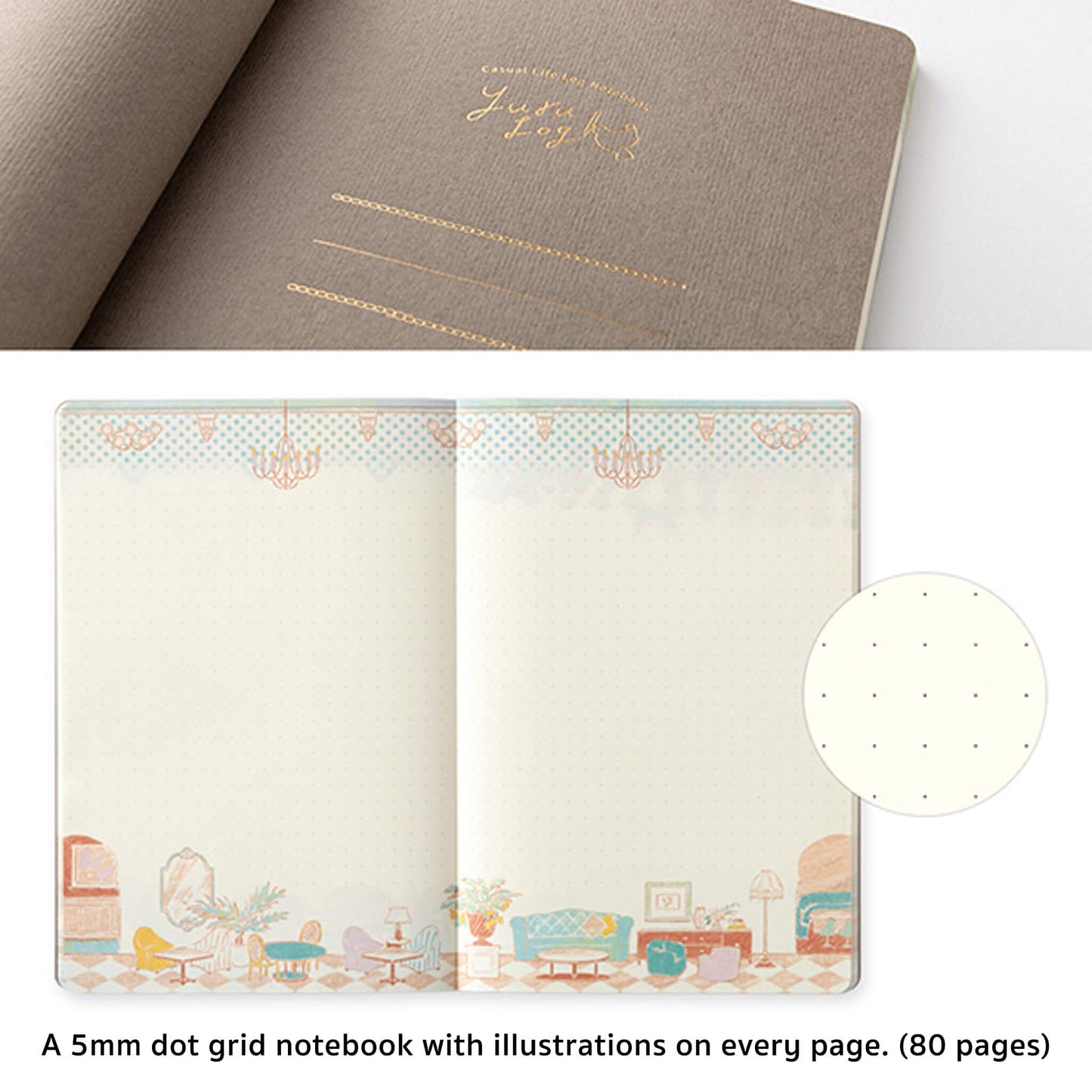 Midori Yuru Log Notebook B6 Travel and Hotel - Notebooks