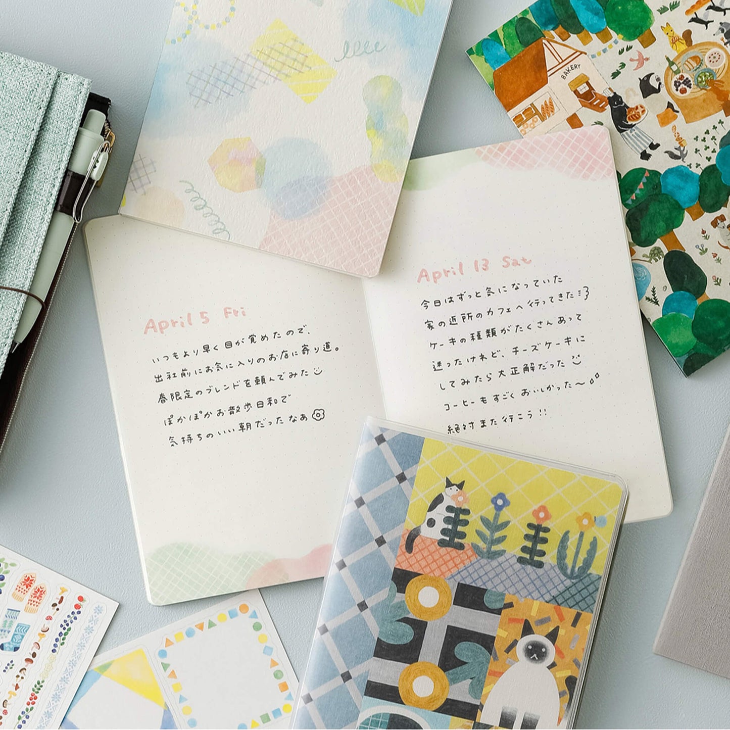 Midori Yuru Log Notebook B6 Watercolor - Notebooks