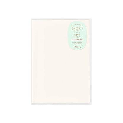 Midori Yuru Log PVC Translucent Notebook Cover B6 - Book Covers