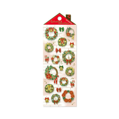 Mind Wave 2025 Winter Selection Foil PET Sticker - Christmas Wreath - Sticker Sheets