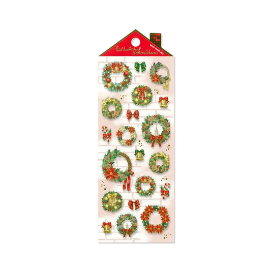 Mind Wave 2025 Winter Selection Foil PET Sticker - Christmas Wreath - Sticker Sheets