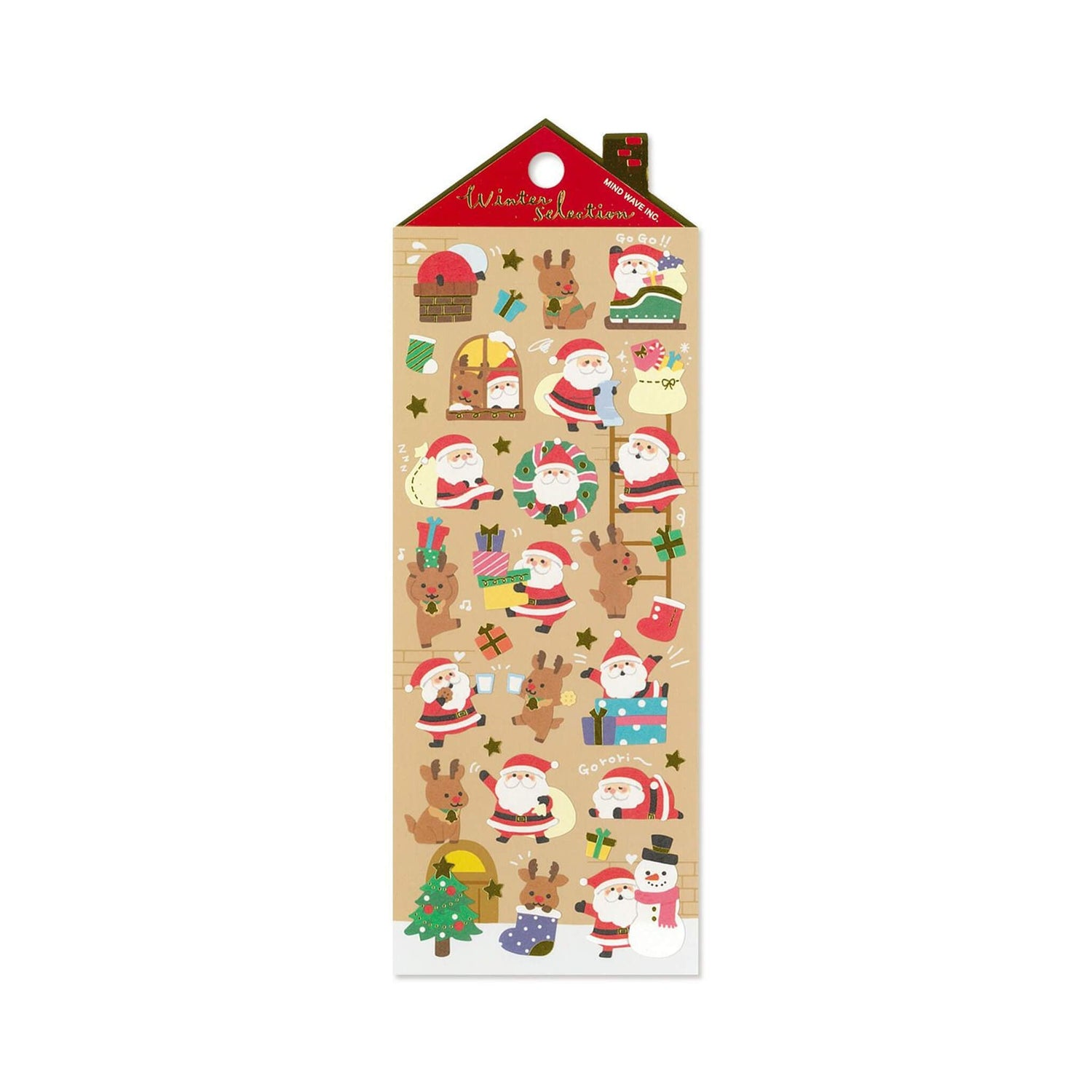 Mind Wave 2025 Winter Selection Foil Sticker - Cheerful Santa Claus - Sticker Sheets