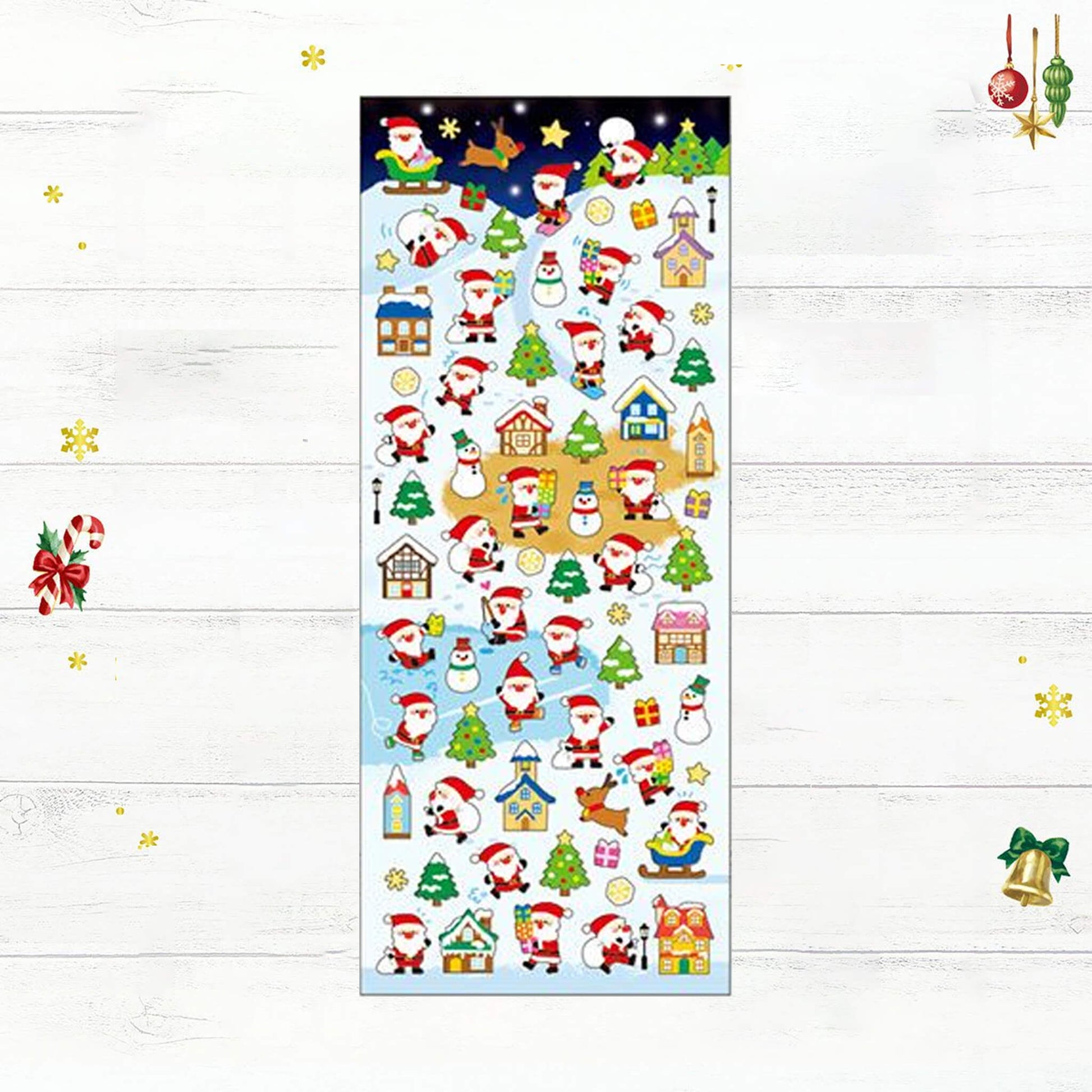 Mind Wave 2025 Winter Selection Foil Sticker - Mini Santa Village - Sticker Sheets