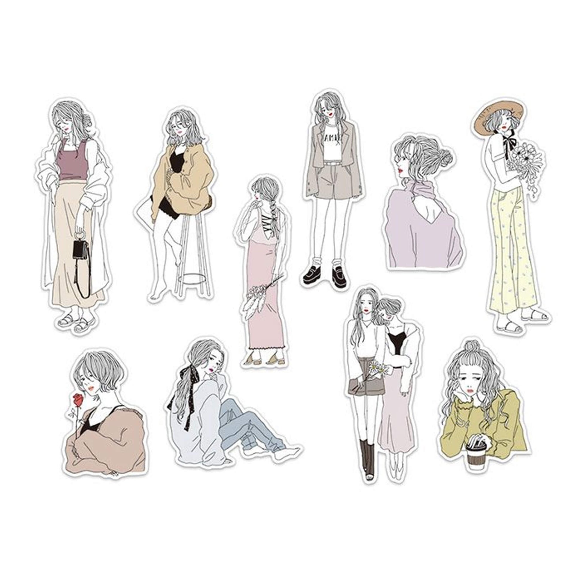 Mind Wave Amie Flake Sticker - Ennui Girl - Flake Stickers