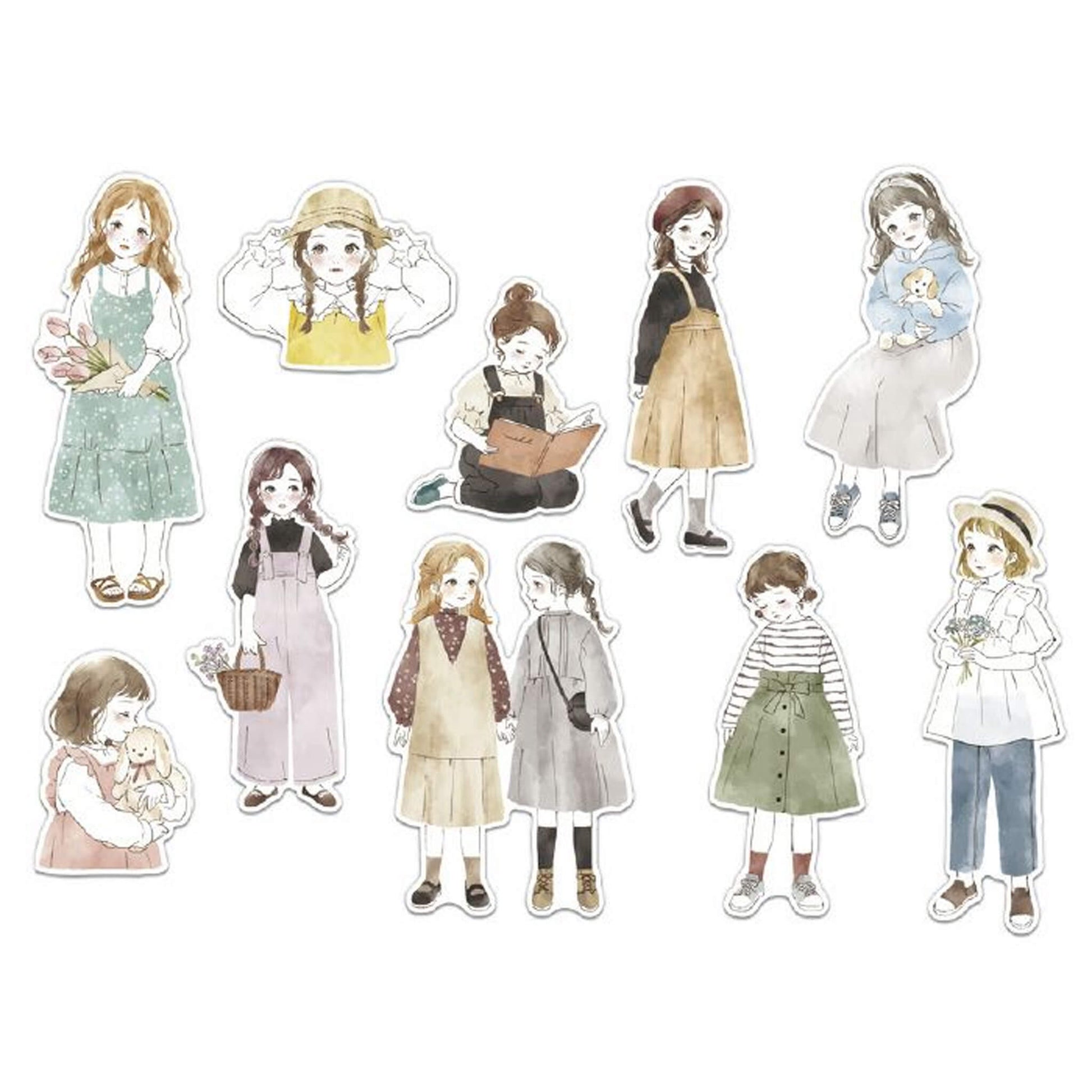 Mind Wave Amie Flake Sticker - Playful Girl - Flake Stickers
