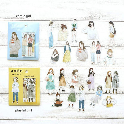 Mind Wave Amie Flake Sticker - Playful Girl - Flake Stickers