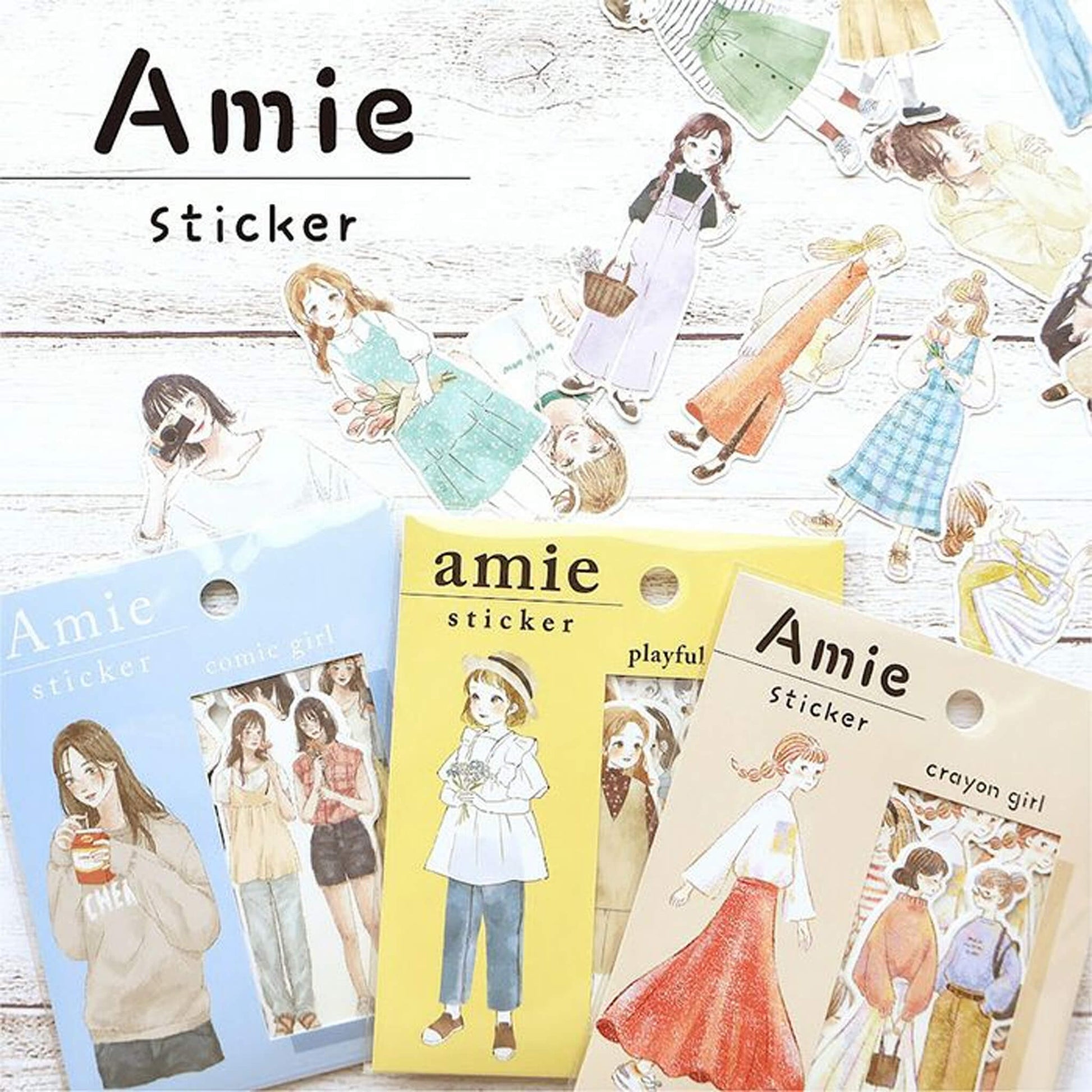Mind Wave Amie Flake Sticker - Playful Girl - Flake Stickers