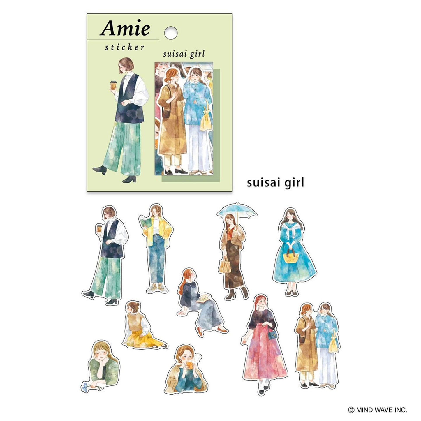 Mind Wave Amie Flake Sticker - Suisai Girl - Flake Stickers