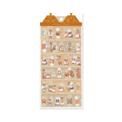 Mind Wave Animal Butler Sticker - Bear - Sticker Sheets