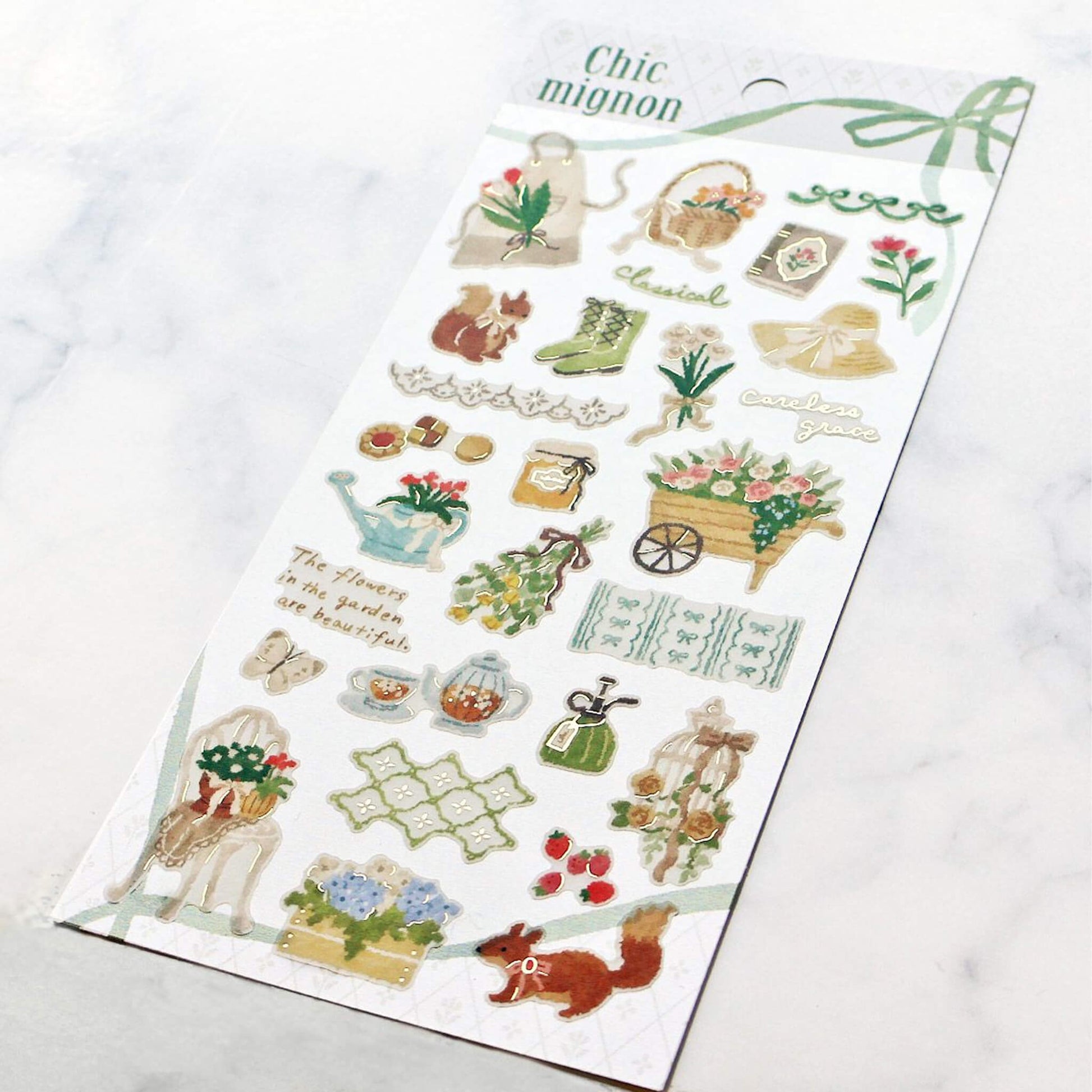 Mind Wave Chic Mignon Sticker - Gardening - Sticker Sheets