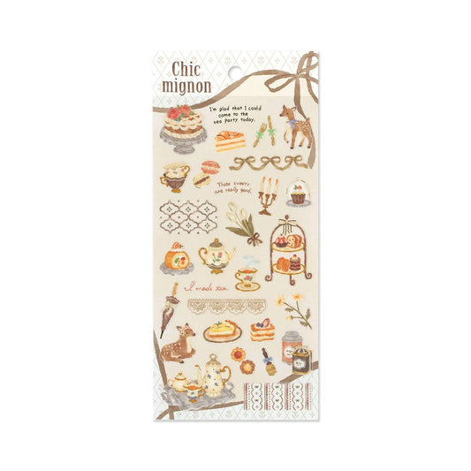 Mind Wave Chic Mignon Sticker - Tea Party - Sticker Sheets