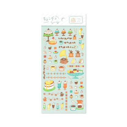 Mind Wave Choko Deco Sticker - Café - Sticker Sheets
