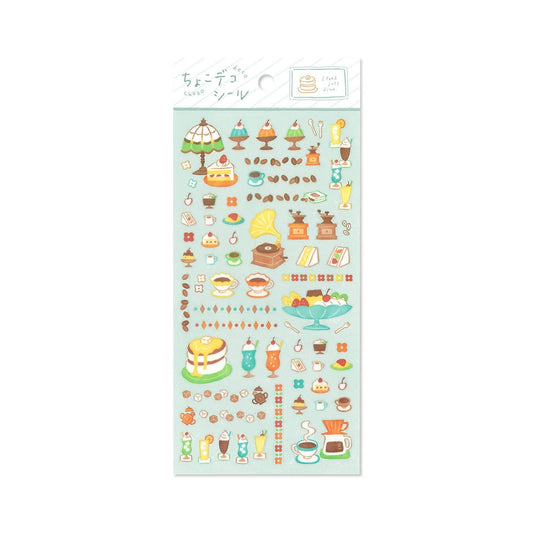 Mind Wave Choko Deco Sticker - Café - Sticker Sheets
