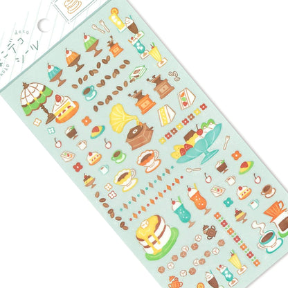 Mind Wave Choko Deco Sticker - Café - Sticker Sheets