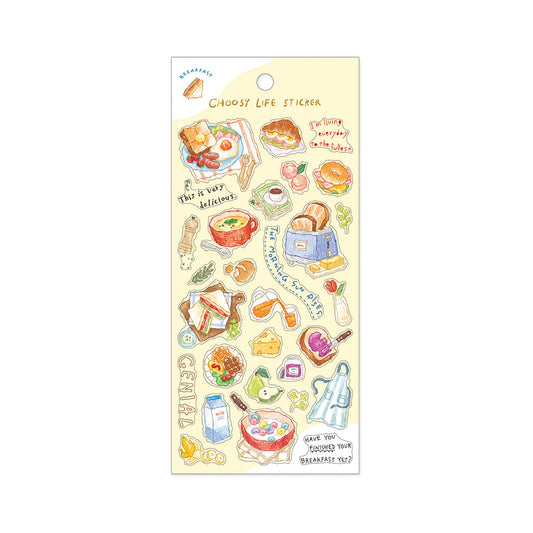 Mind Wave Choosy Life Sticker - Breakfast - Sticker Sheets