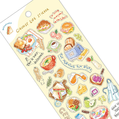 Mind Wave Choosy Life Sticker - Breakfast - Sticker Sheets