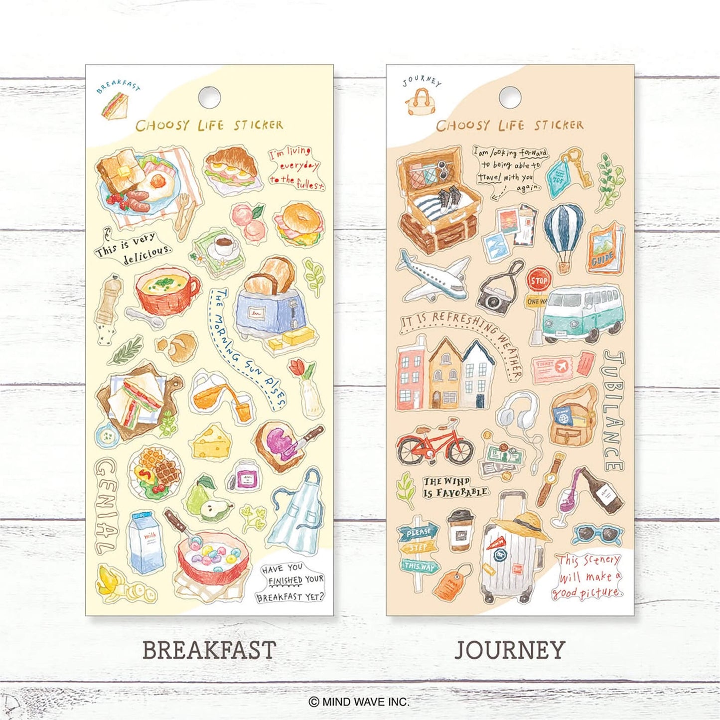 Mind Wave Choosy Life Sticker - Journey - Sticker Sheets