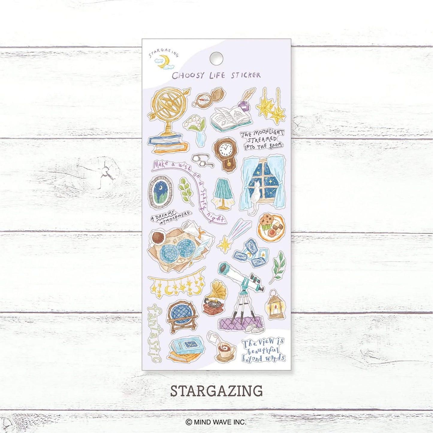 Mind Wave Choosy Life Sticker - Stargazing - Sticker Sheets