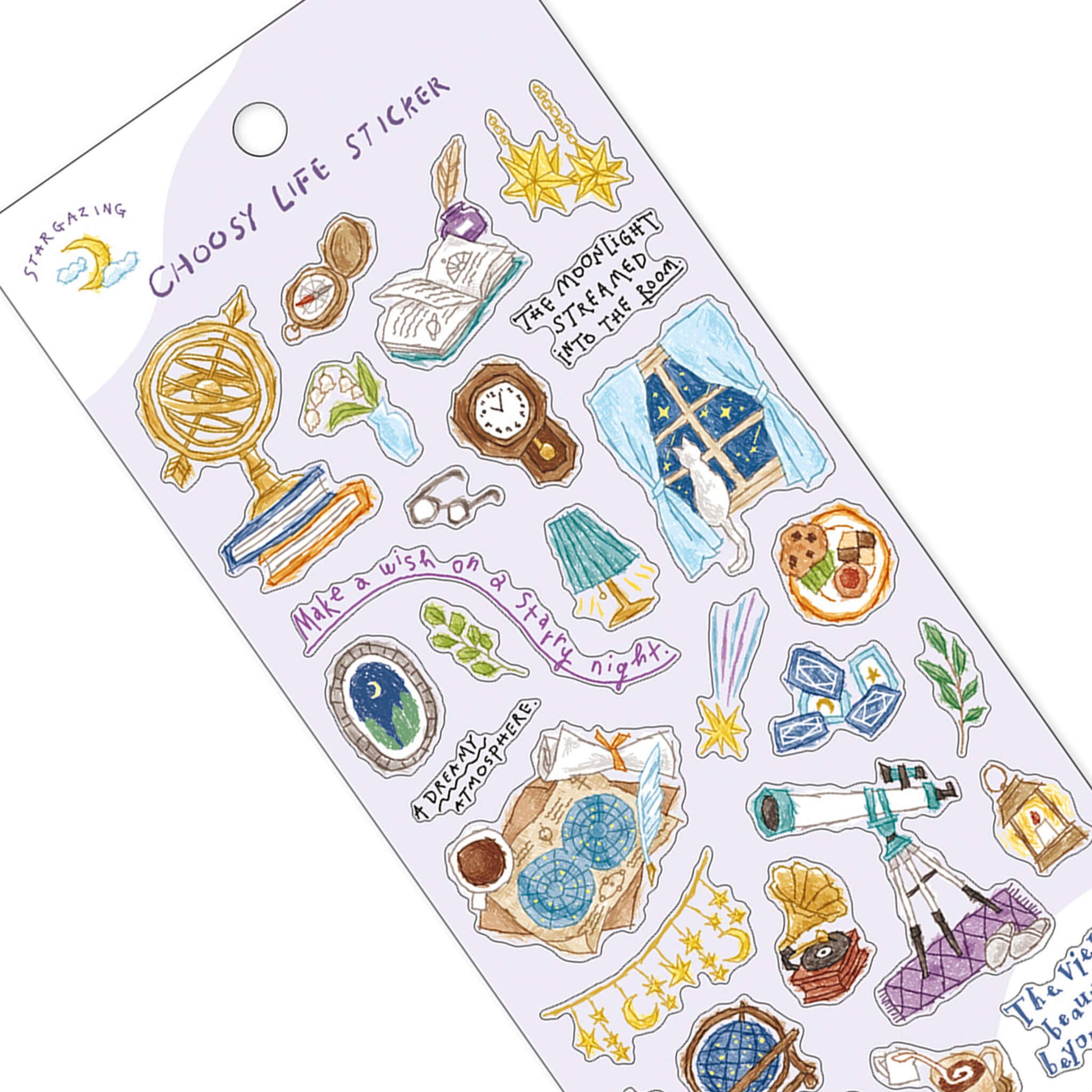 Mind Wave Choosy Life Sticker - Stargazing - Sticker Sheets