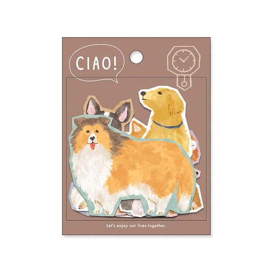 Mind Wave Ciao Flake Sticker - Dog - Flake Stickers