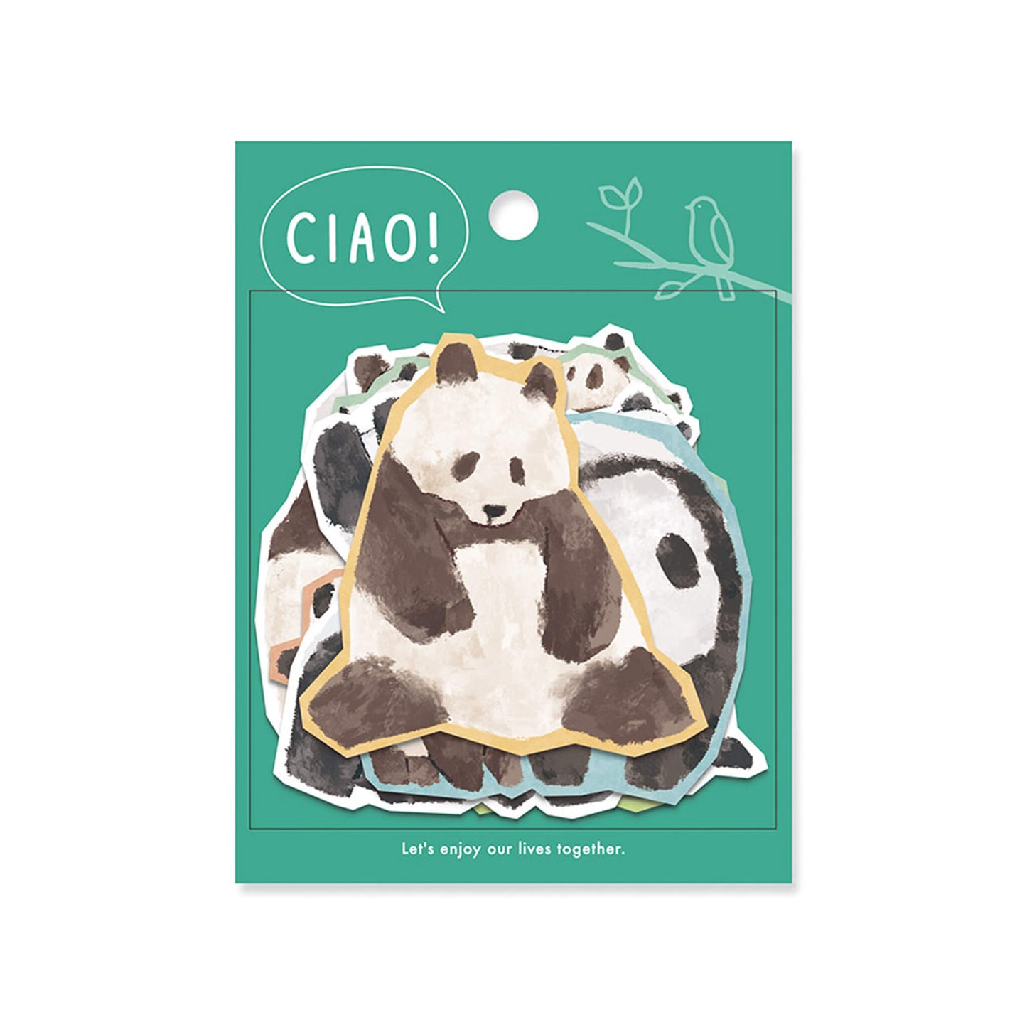 Mind Wave Ciao Flake Sticker - Panda - Flake Stickers