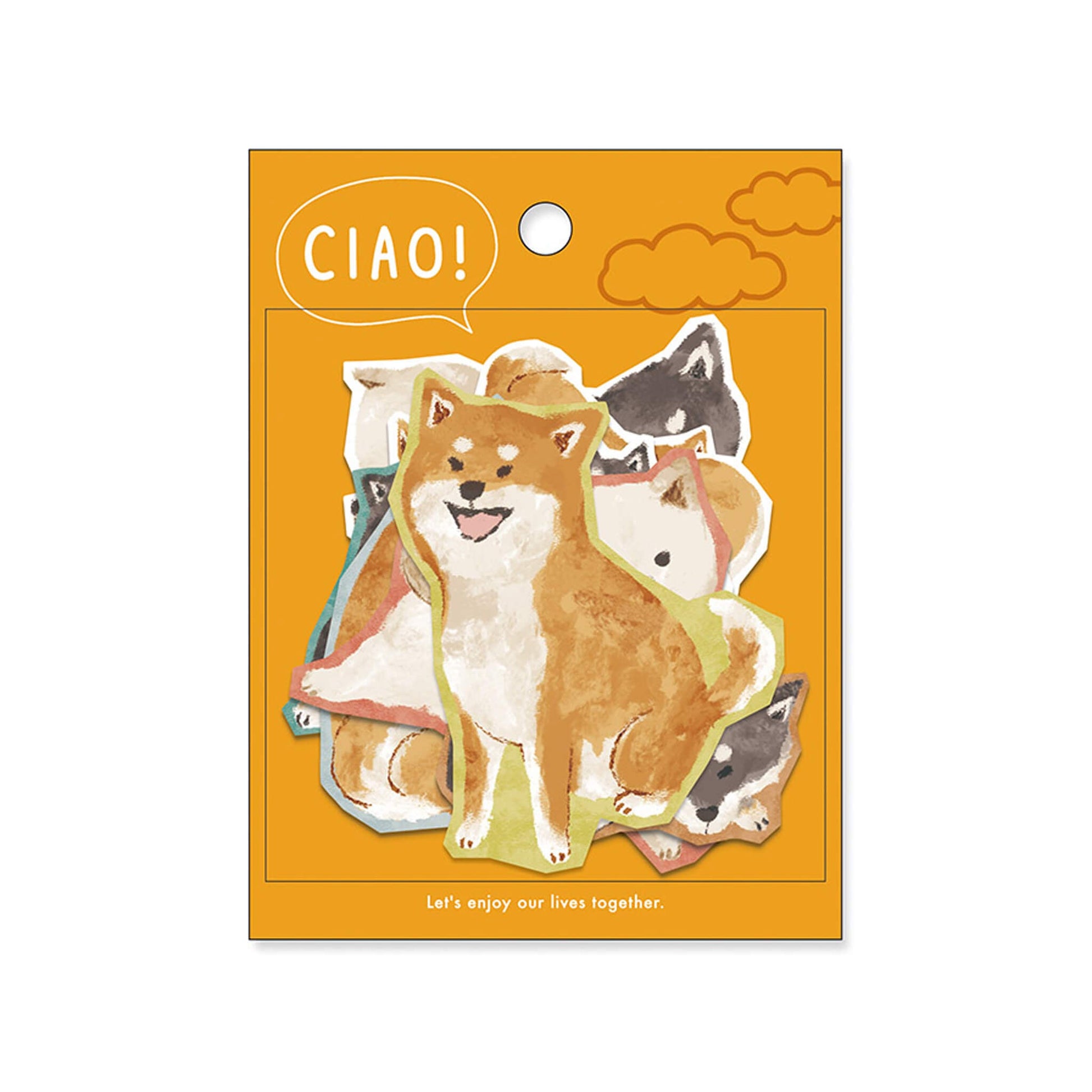 Mind Wave Ciao Flake Sticker - Shiba Inu - Flake Stickers