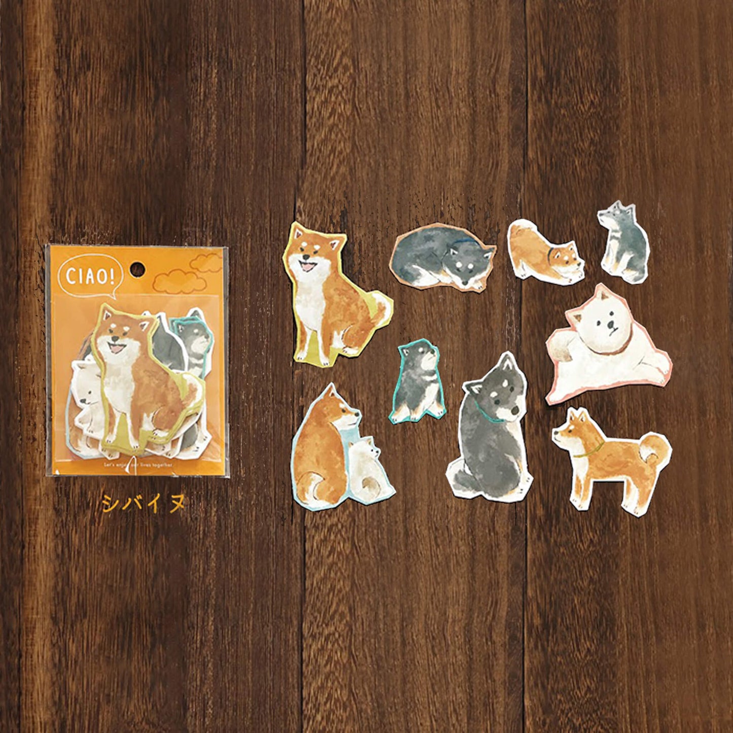 Mind Wave Ciao Flake Sticker - Shiba Inu - Flake Stickers