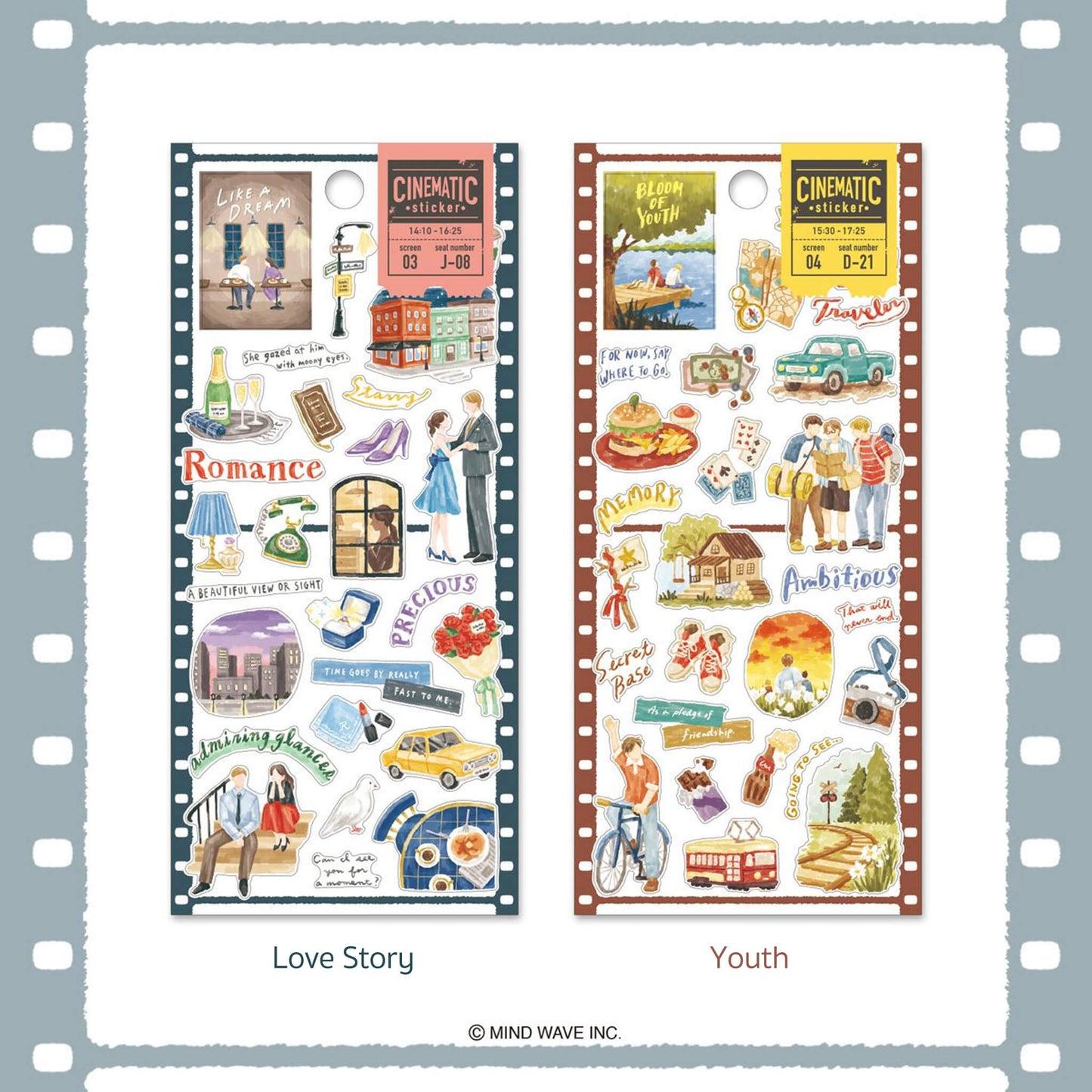 Mind Wave Cinematic Sticker Sheet - Mystery - Sticker Sheets