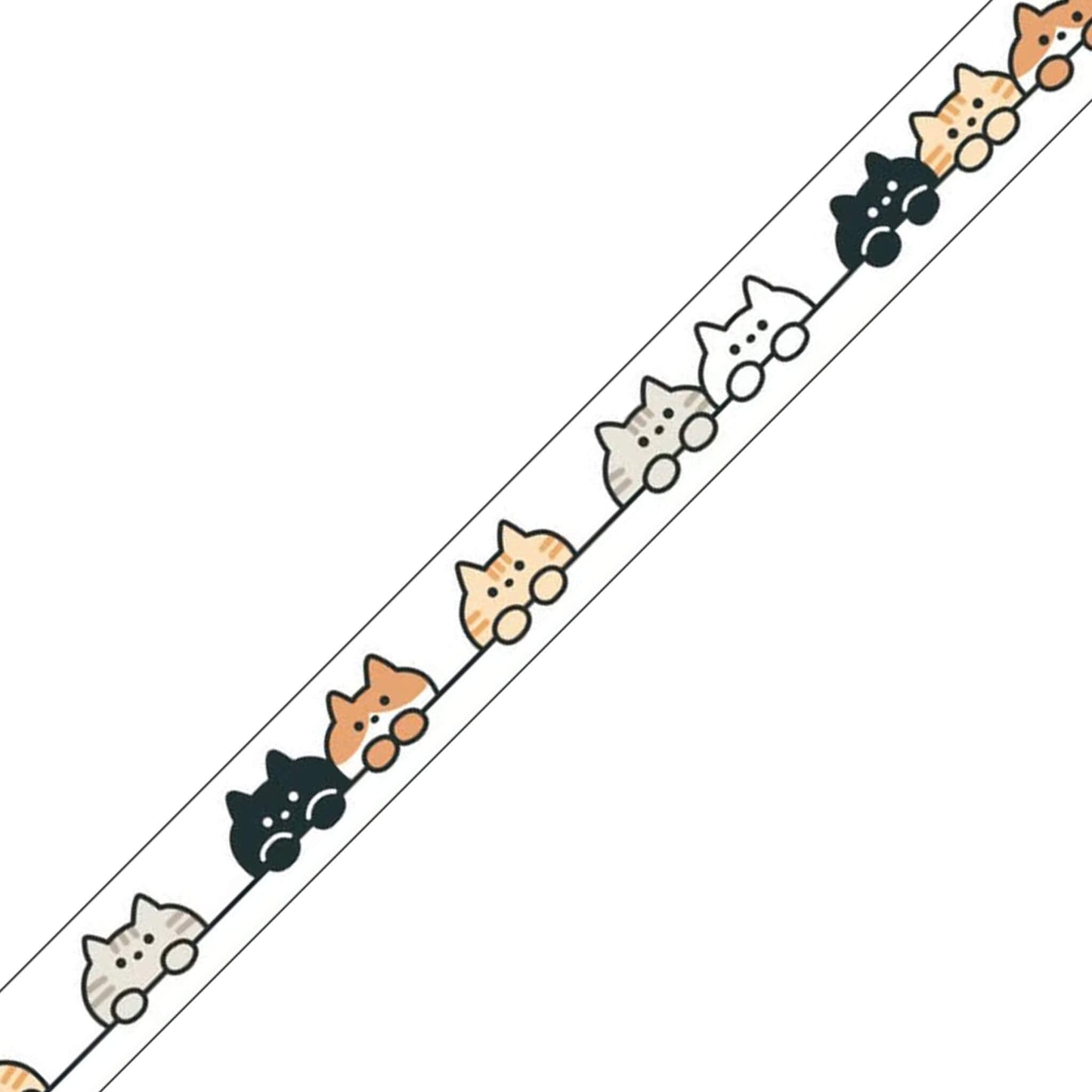 Mind Wave Clear Tape [7mm Width] Pop Icon - Cat - PET Film Tapes