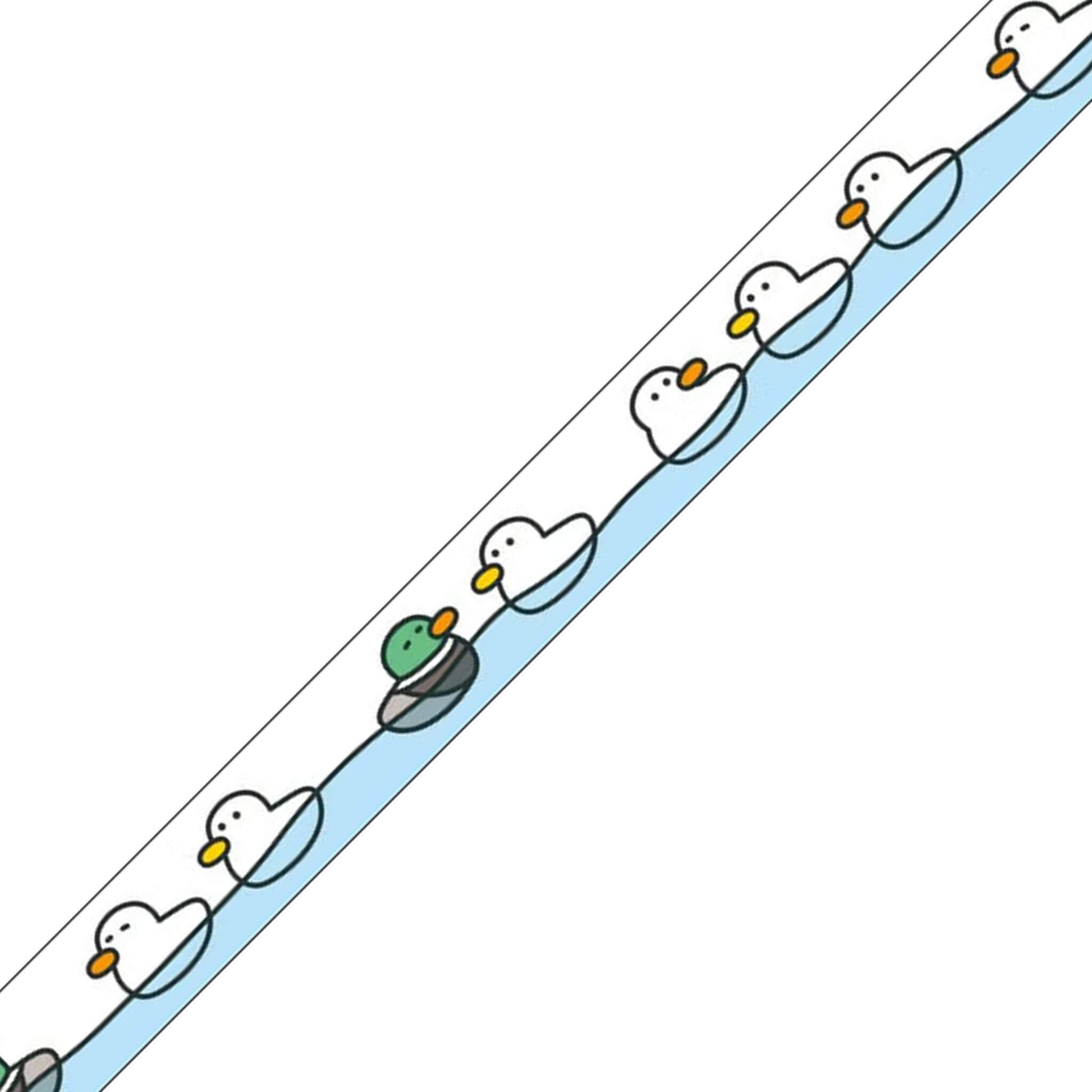 Mind Wave Clear Tape [7mm Width] Pop Icon - Duck - PET Film Tapes