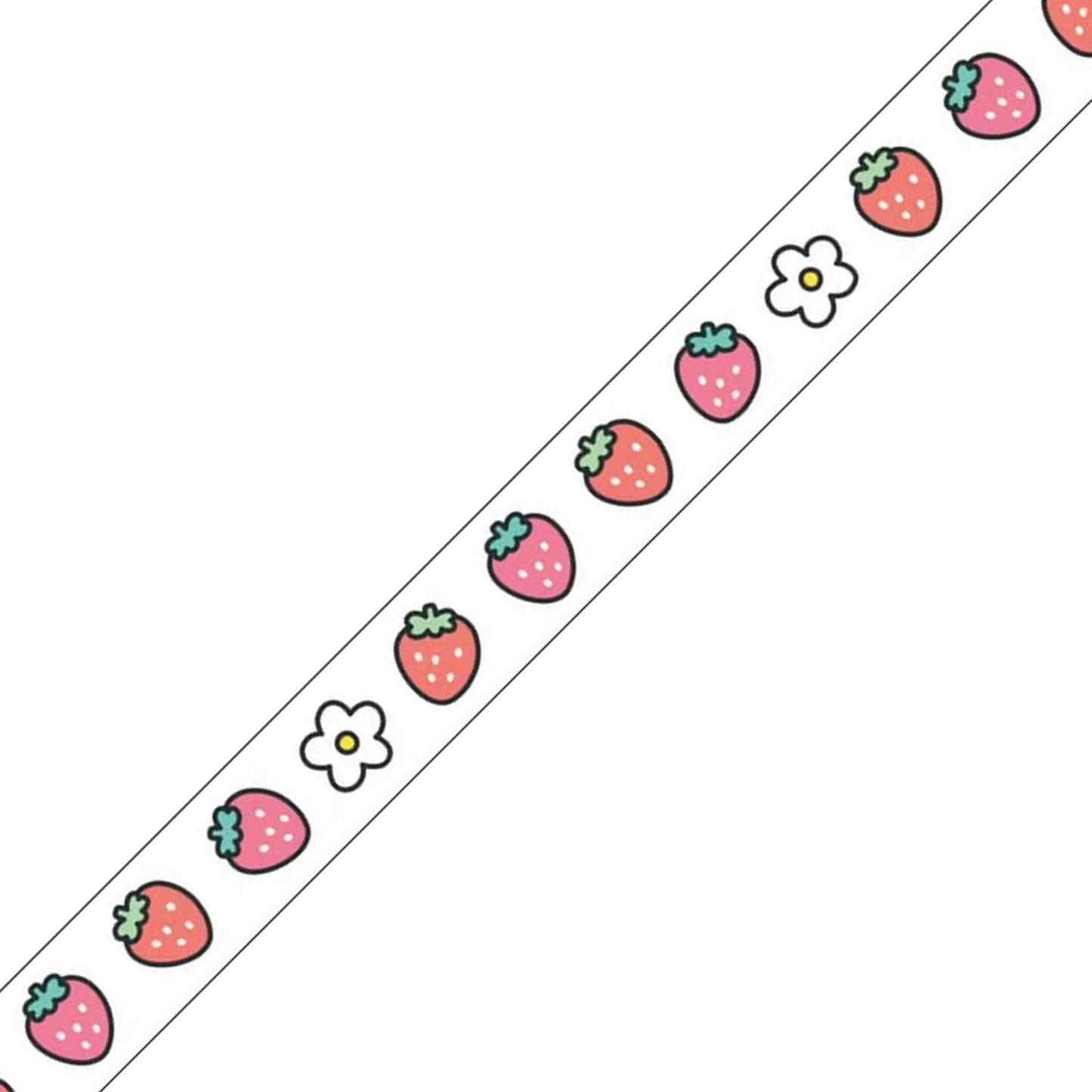 Mind Wave Clear Tape [7mm Width] Pop Icon - Strawberry - PET Film Tapes
