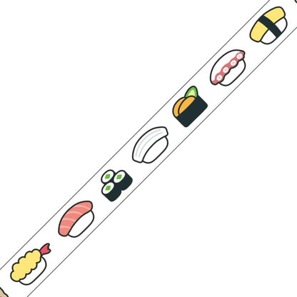 Mind Wave Clear Tape [7mm Width] Pop Icon - Sushi - PET Film Tapes