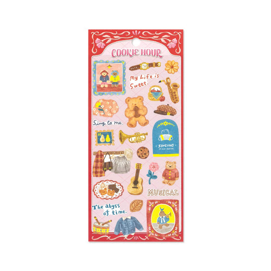 Mind Wave Cookie Hour Sticker - Bear Cookie - Sticker Sheets