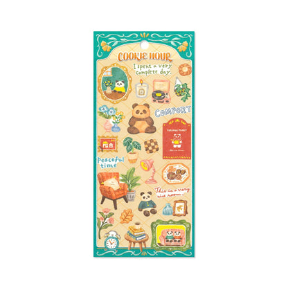 Mind Wave Cookie Hour Sticker - Panda Cookie - Sticker Sheets