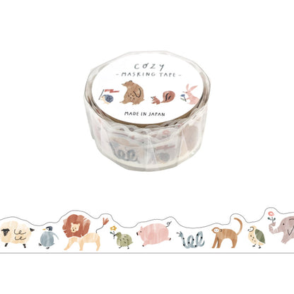 Mind Wave Cozy Collection Die Cut Washi Tape - Animal - Washi Tapes