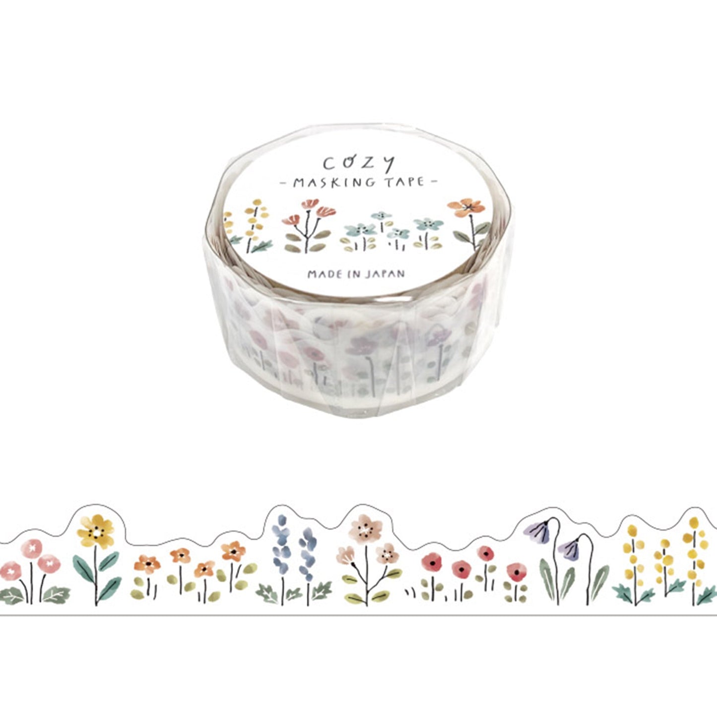 Mind Wave Cozy Collection Die Cut Washi Tape - Flower - Washi Tapes