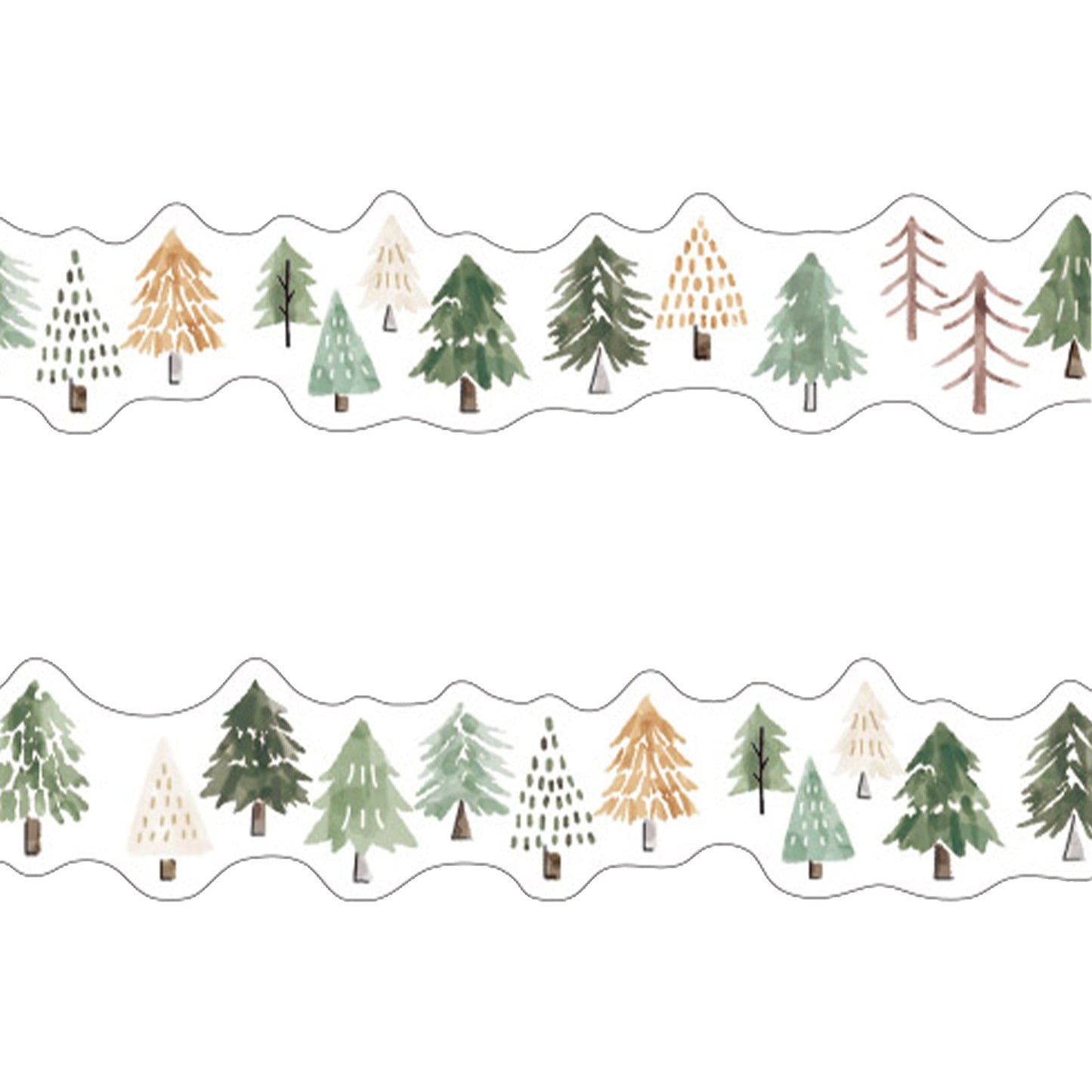 Mind Wave Cozy Collection Die Cut Washi Tape - Forest - Washi Tapes