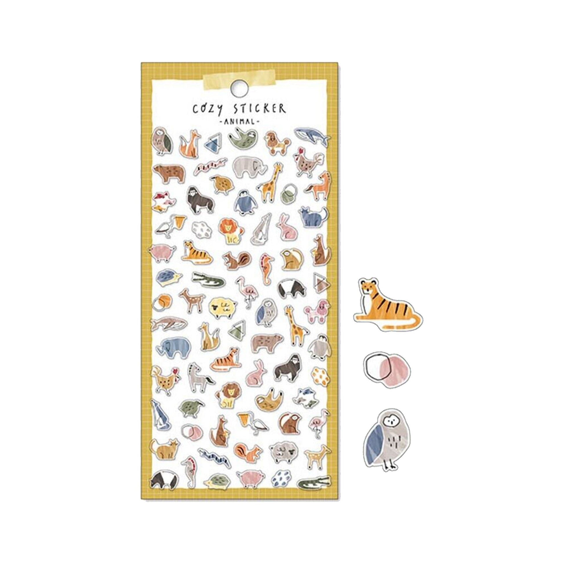 Mind Wave Cozy Collection Sticker - Animal - Sticker Sheets