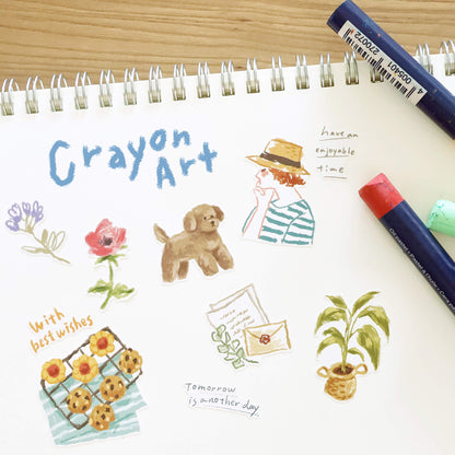 Mind Wave Crayon Art Sticker Sheet - Interior - Sticker Sheets