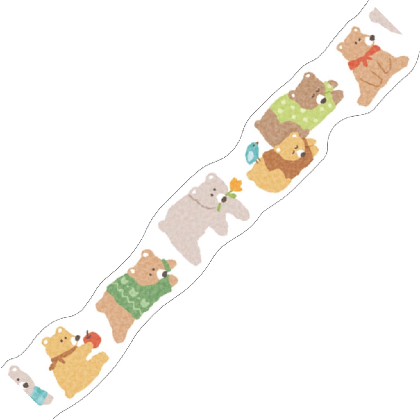 Mind Wave Die Cut Washi Tape - Bear - Washi Tapes