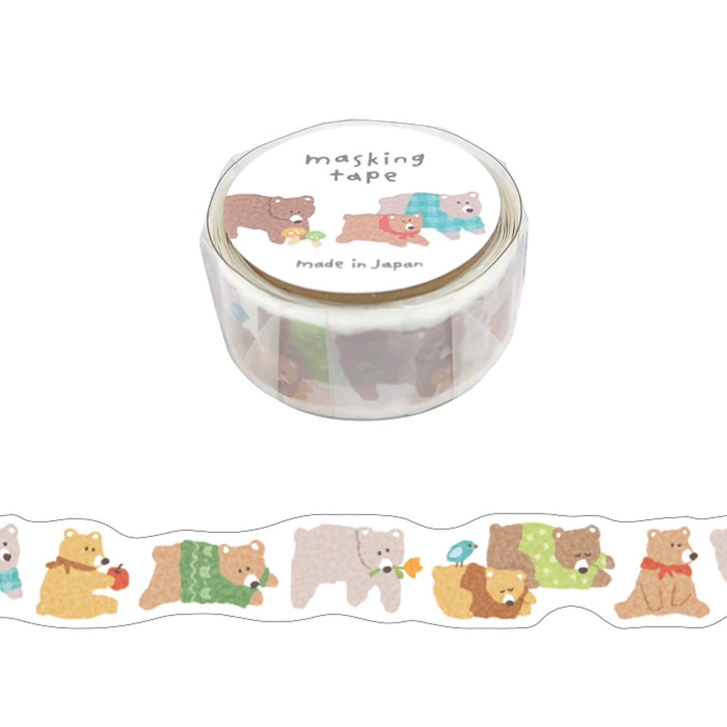 Mind Wave Die Cut Washi Tape - Bear - Washi Tapes