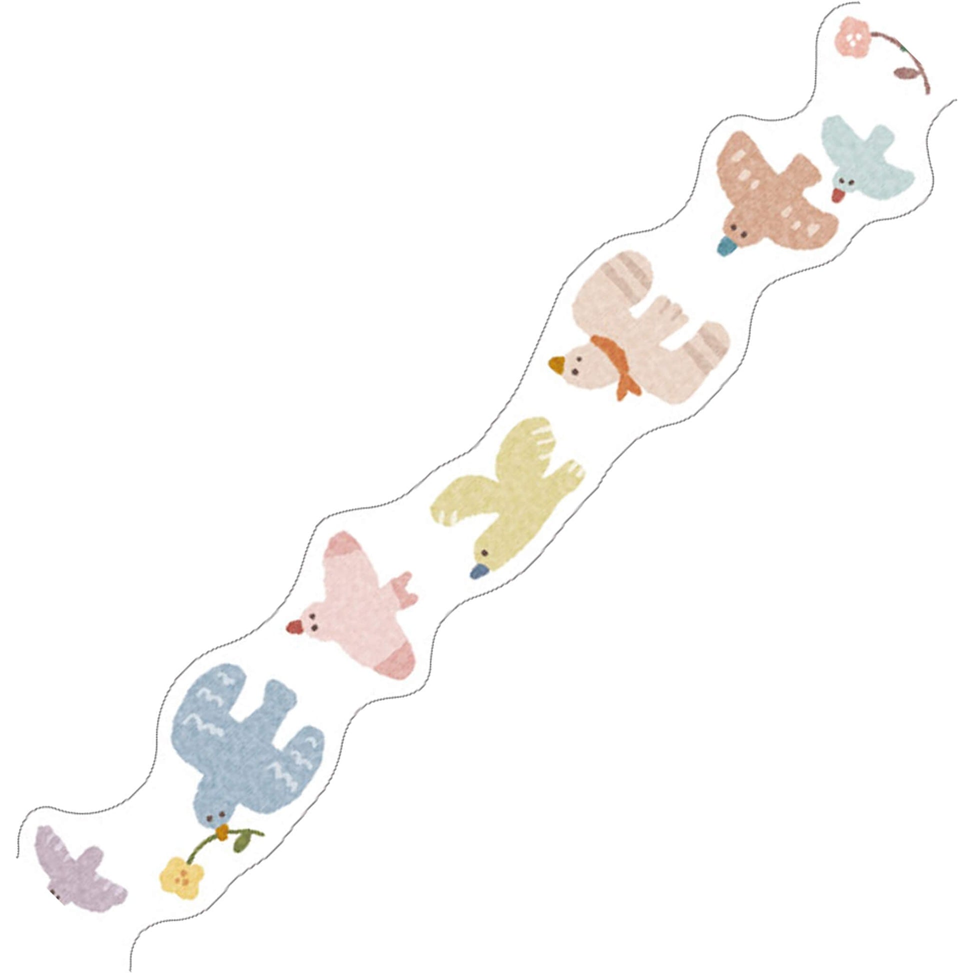 Mind Wave Die Cut Washi Tape - Bird - Washi Tapes