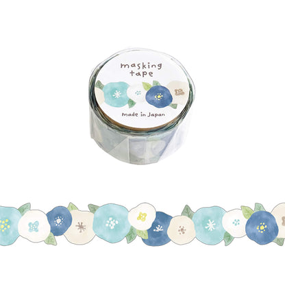 Mind Wave Die Cut Washi Tape - Blue Flower - Washi Tapes